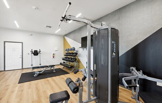 Modern fitness center at North Peak