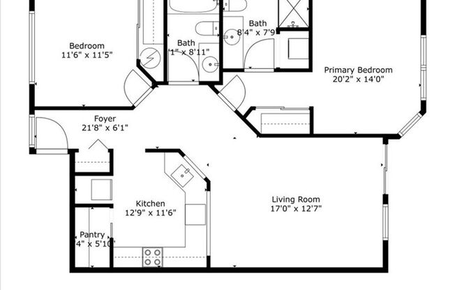 2 beds, 2 baths, 1,100 sqft, $1,695, Unit 23