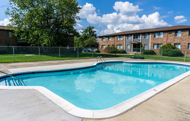 Swimming pool at Golf Manor Apartments in Roseville, Michigan