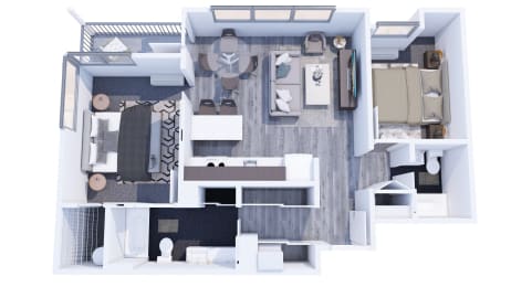 2 beds, 2 baths, 902 sqft, $2,395