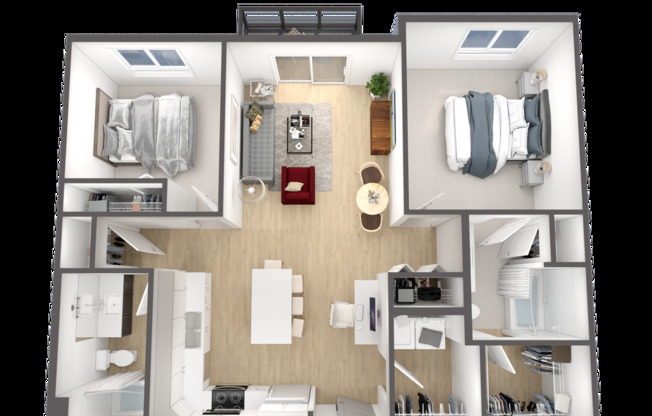 2 beds, 2 baths, 1,089 sqft, $1,825, Unit 313