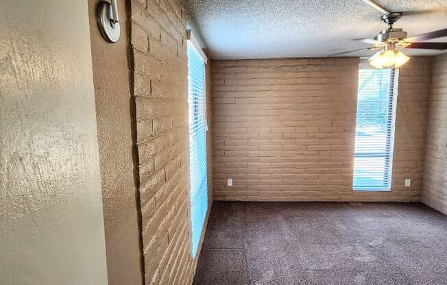 2x2 Downstairs Brown Upgrade Guest Bedroom at Mission Palms Apartment Homes in Tucson AZ