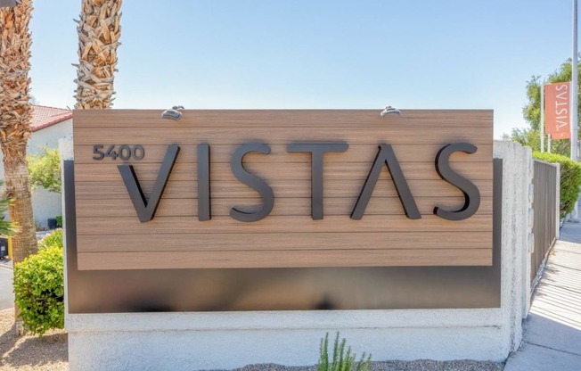 a sign for the villas is shown in front of a building