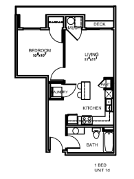 1 bed, 1 bath, 542 sqft, $1,299