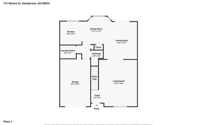 4 beds, 2.5 baths, $2,000