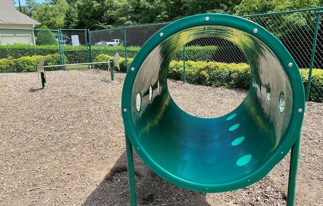 Dog park for dogs to play at Alden Place at South Square, North Carolina