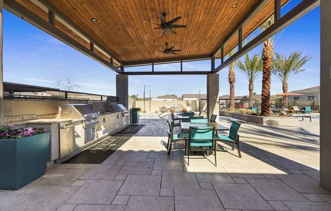 Outdoor Grill With Intimate Seating Area at Avilla Gateway, Arizona