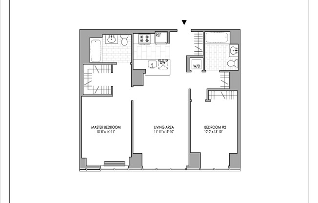 2 beds, 2 baths, $6,096, Unit 1529