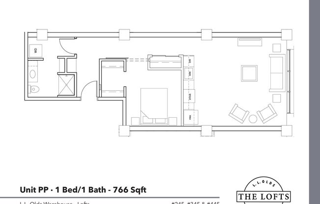 1 bed, 1 bath, 766 sqft, $2,250, Unit 345