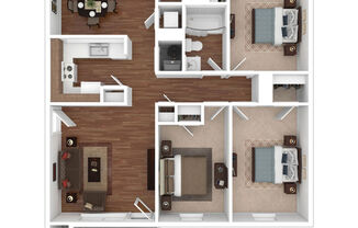 3 beds, 1 bath, 1,024 sqft, $1,532