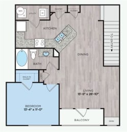 1 bed, 1 bath, 878 sqft, $1,570