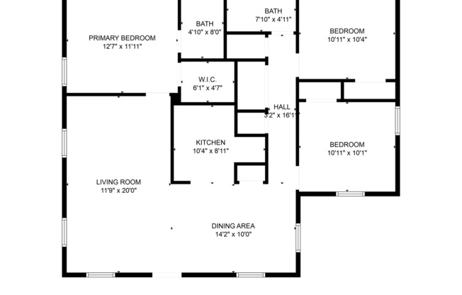 3 beds, 2 baths, $2,840