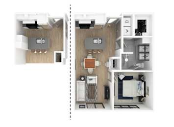 1 bed, 1 bath, 724 sqft, $1,470