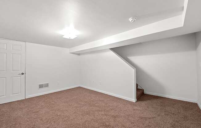 Half Finished Basement in townhome