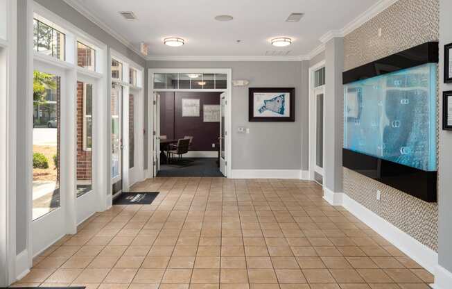 Hallway Interior To Business Center at Abberly Village Apartment Homes, West Columbia, South Carolina