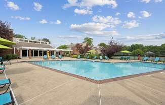 the swimming pool at our apartments