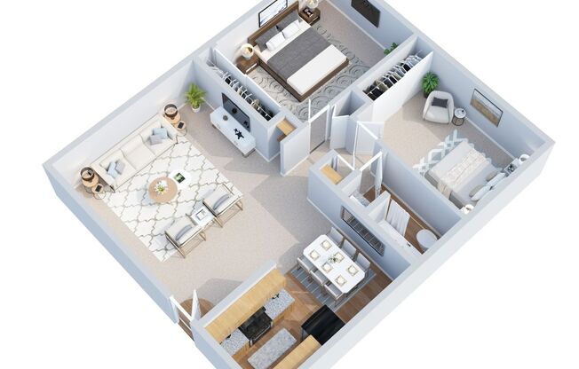 2 beds, 1 bath, 750 sqft, $1,500, Unit 23