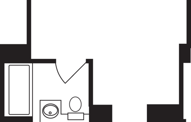 Studio, 1 bath, 438 sqft, $3,710, Unit 9S