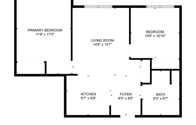 2 beds, 1 bath, 735 sqft, $1,260, Unit 102