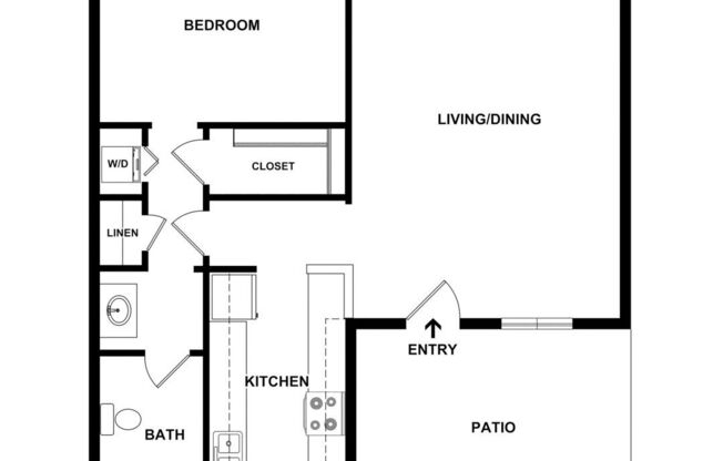 1 bed, 1 bath, 754 sqft, $1,132