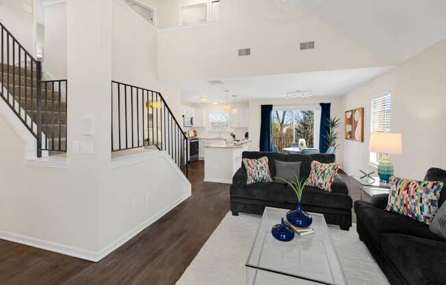 Living Room With Loft at Mainstreet Village, Novi, MI, 48375