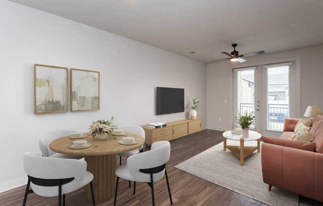 Living Room with Hard Surface Flooring
