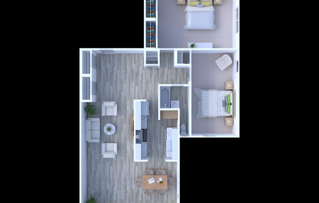 2 beds, 1 bath, 1,079 sqft, $2,595