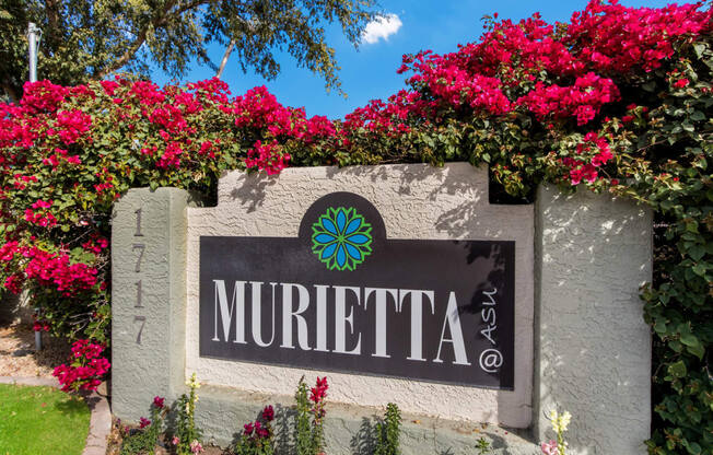 Property Entrance Sign at Murietta at ASU, Tempe, 85281
