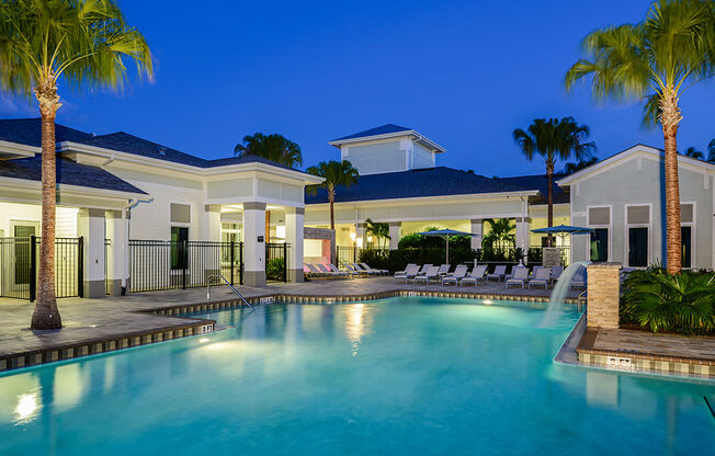 Resort-Style Pool at The Epic at Gateway Luxury Apartments in St. Pete, FL