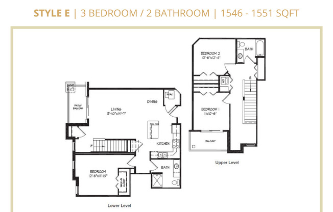 3 beds, 2 baths, 1,551 sqft, $1,635, Unit 8101-113
