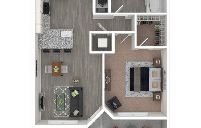 1 bed, 1 bath, 622 sqft, $1,399