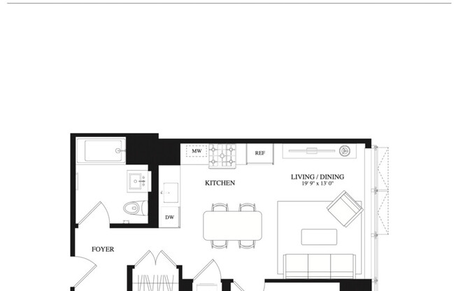 1 bed, 1 bath, 634 sqft, $5,250, Unit 5905