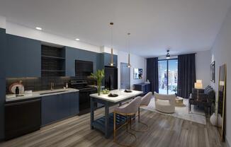 Gourmet kitchens with three distinct finish packages, quartz countertops, and custom cabinetry with soft close.