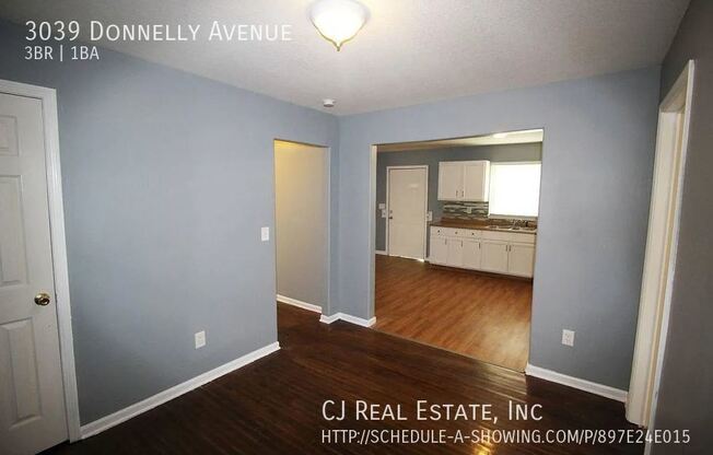 3 beds, 1 bath, $1,050