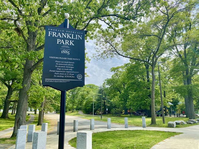 Franklin Park Sign in Boston, MA
