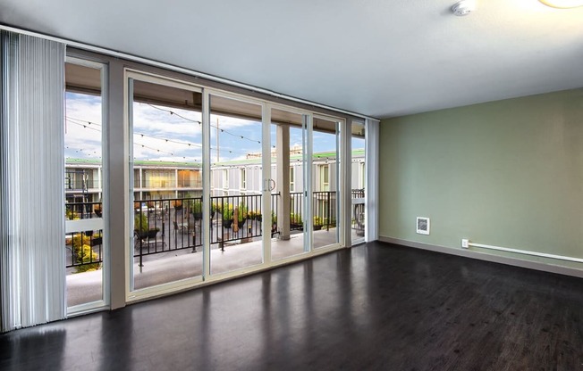 Seattle Apartments - Cosmopolitan - view- deck- seattle- natural light at Cosmopolitan, Washington