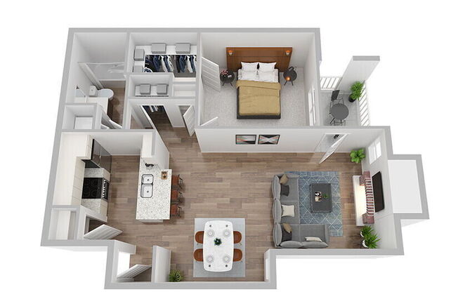 2 beds, 2 baths, 960 sqft, $1,272