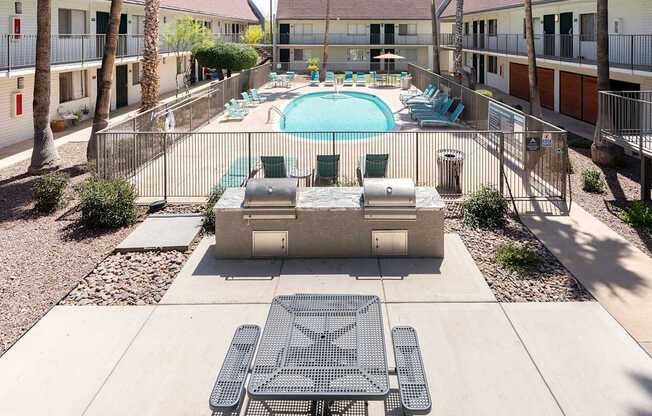 BBQ Picnic Area at Avani North Tucson Apartments in Tucson Arizona