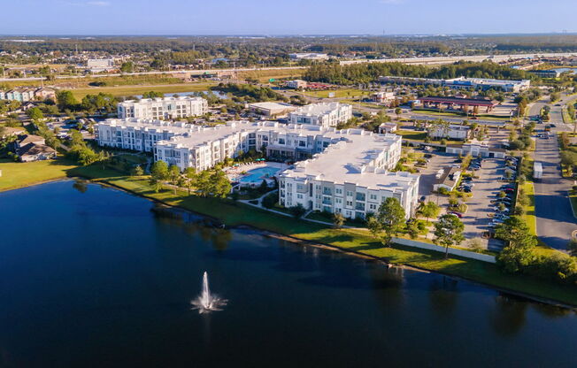 Drone View at Linden on the GreeneWay, Orlando