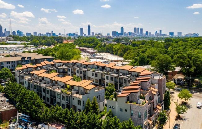 West Midtown Modern End Unit Townhome with Beautiful Roof Top Patio