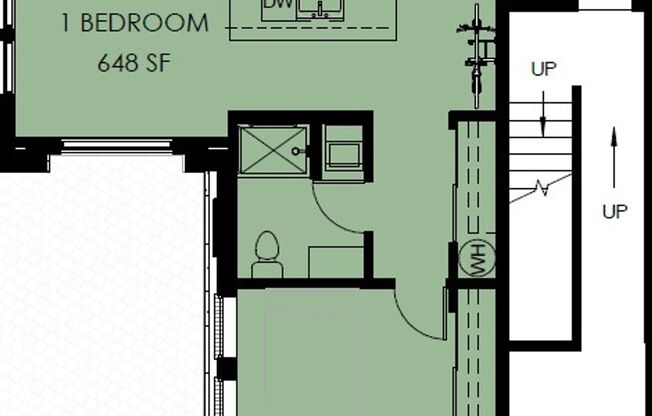 1 bed, 1 bath, 453 sqft, $2,400, Unit 426-101