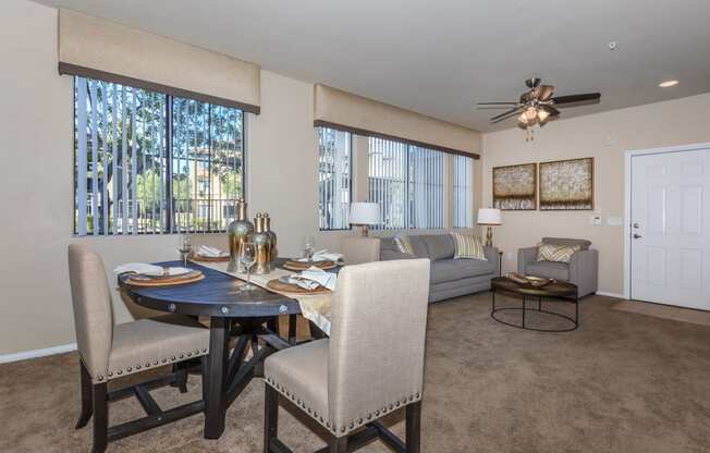Dining Area With Living Room at The Preserve by Picerne, Nevada