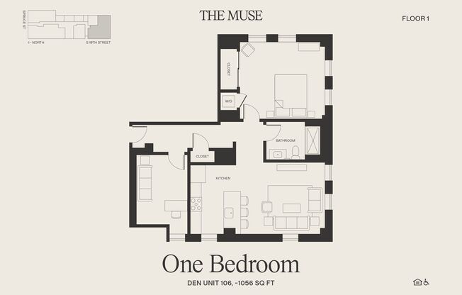 1 bed, 1 bath, 774 sqft, $2,880, Unit 701