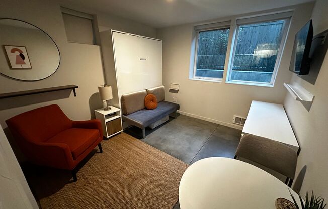 741 Harvard Modern studios with w/d in unit!