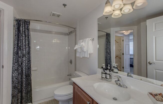 Modern bathroom at The Metropolitan in Maryland