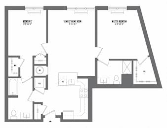 2 beds, 2 baths, 1,102 sqft, $4,215