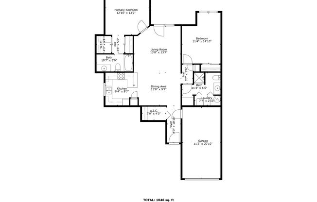2 beds, 2 baths, 1,050 sqft, $1,599, Unit FR3125