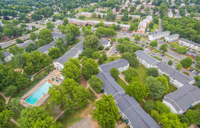 Aerial view at Leesburg Apartments in Leesburg VA