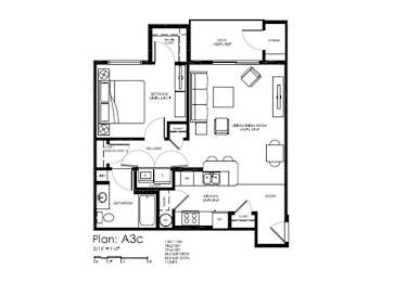 1 bed, 1 bath, 787 sqft, $2,100