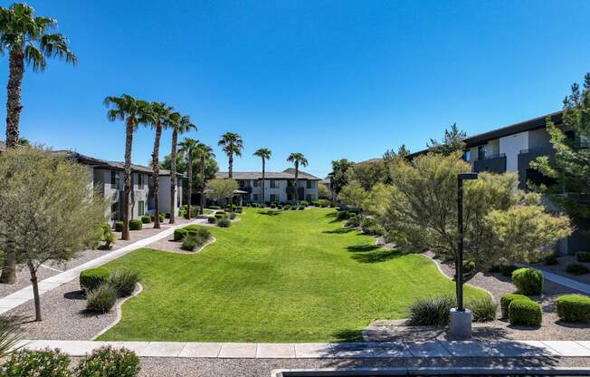 greenspace and lawn at Avora apartments